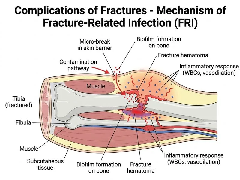Complications of Fractures diagram