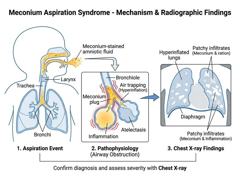 Meconium Aspiration Syndrome diagram