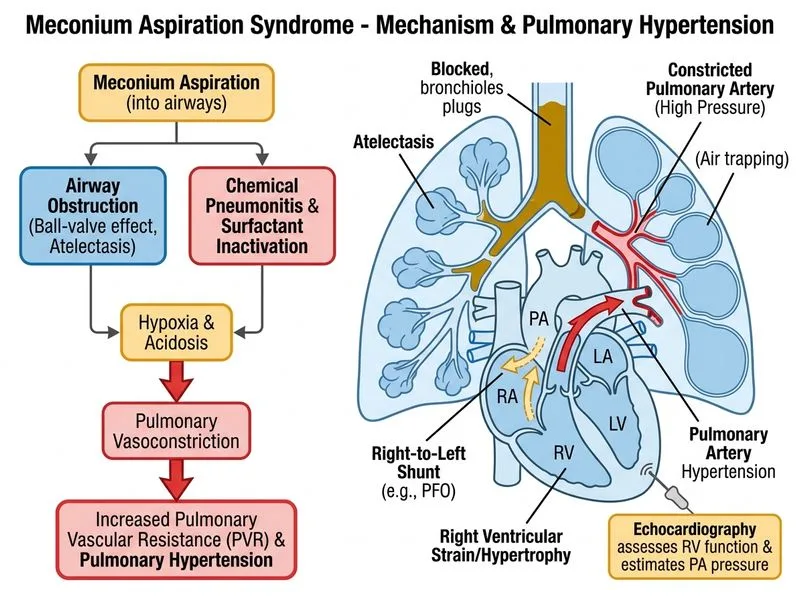 Meconium Aspiration Syndrome diagram