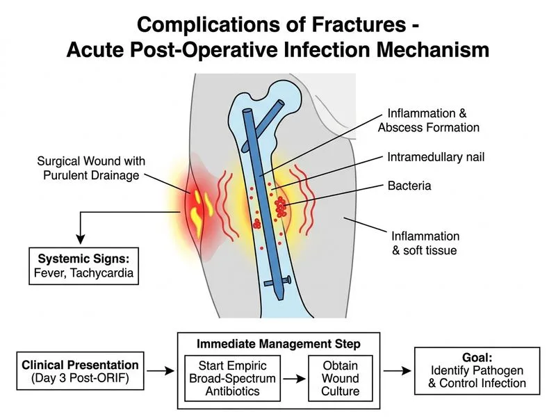 Complications of Fractures diagram