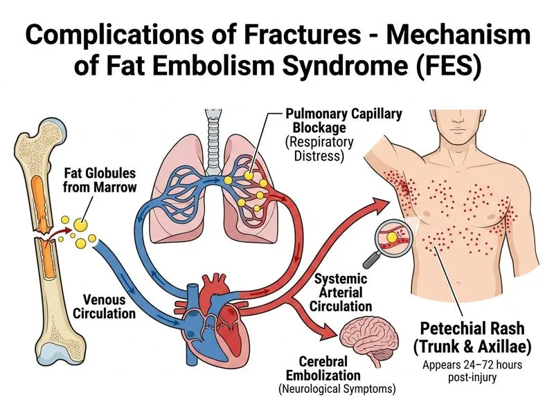 Complications of Fractures diagram