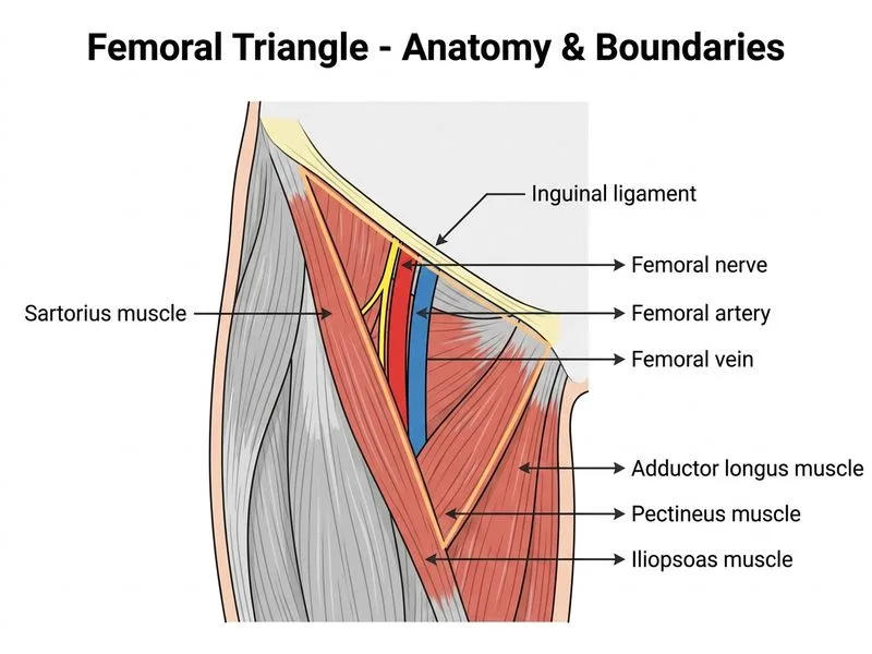Femoral Triangle diagram