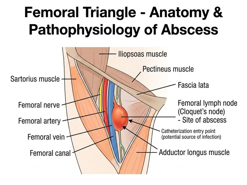 Femoral Triangle diagram