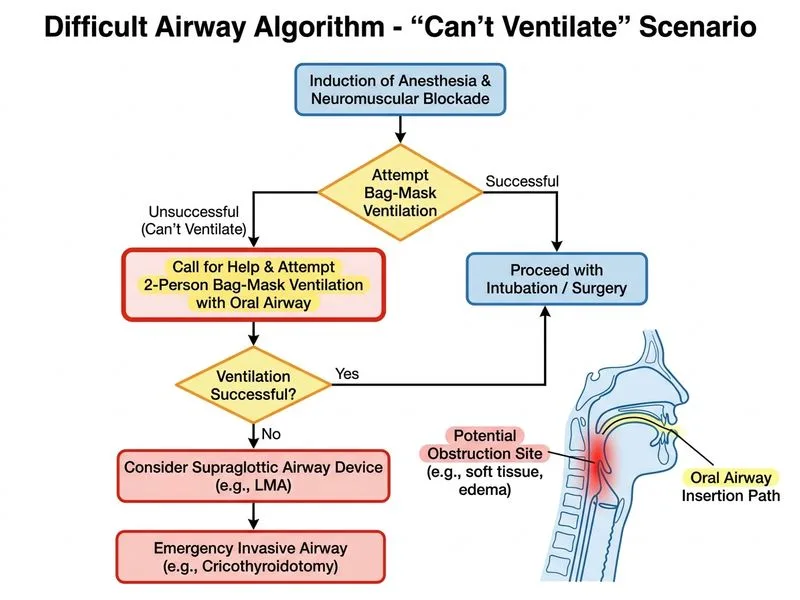 Difficult Airway Algorithm diagram
