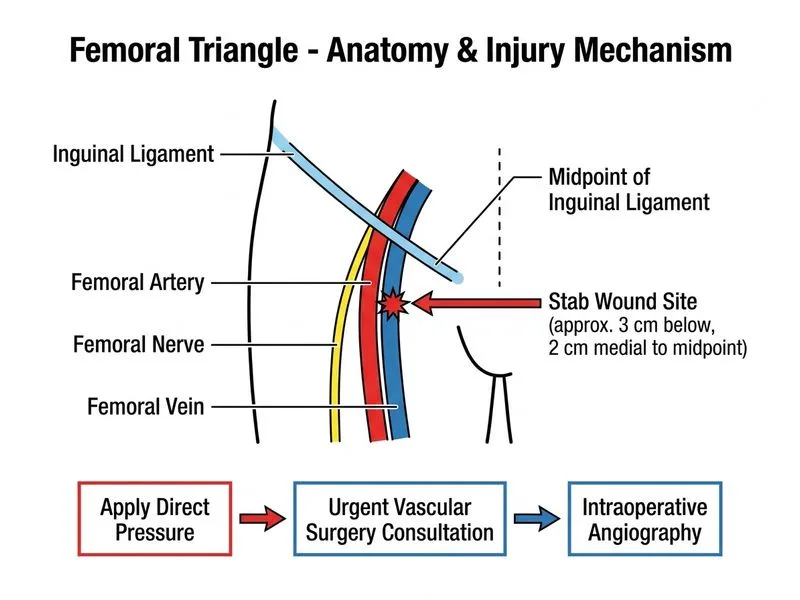 Femoral Triangle diagram