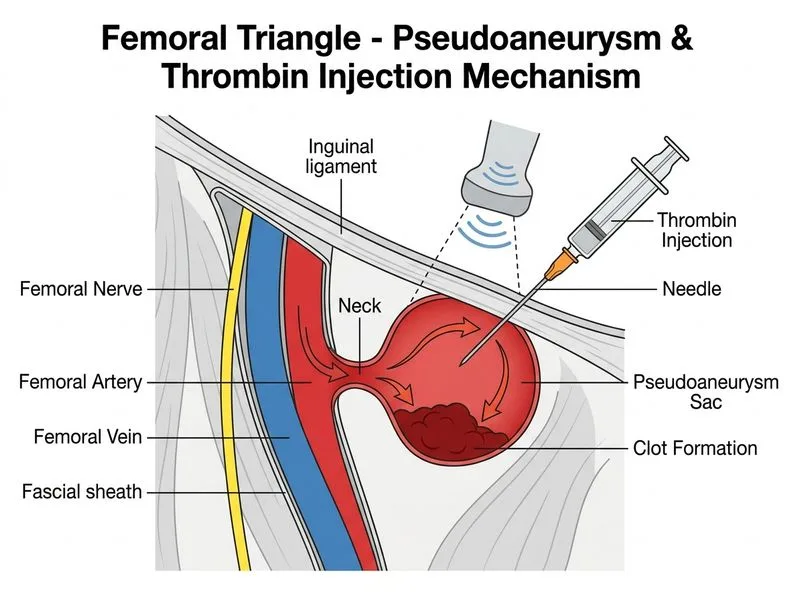 Femoral Triangle diagram