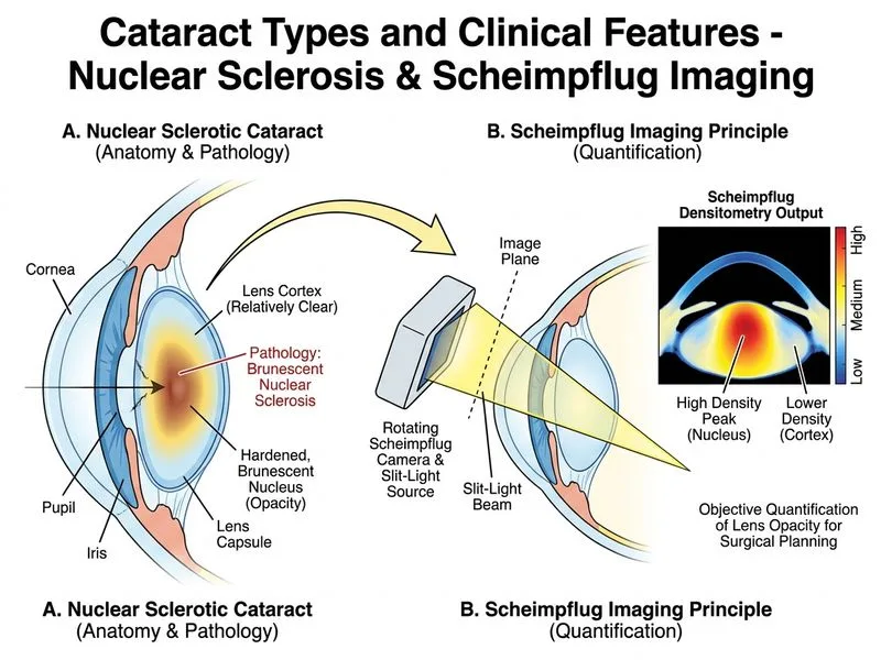 Cataract Types and Clinical Features diagram