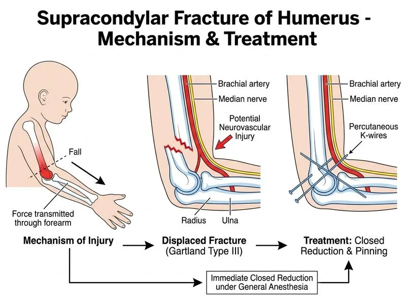 Supracondylar Fracture of Humerus diagram