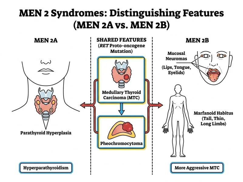 MEN Syndromes diagram