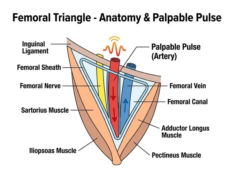 Femoral Triangle diagram