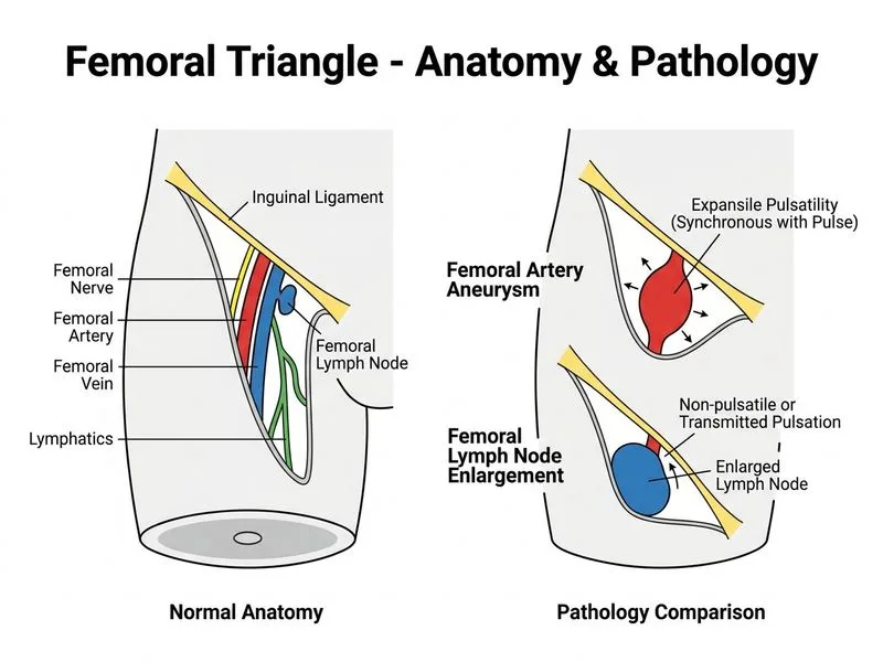 Femoral Triangle diagram