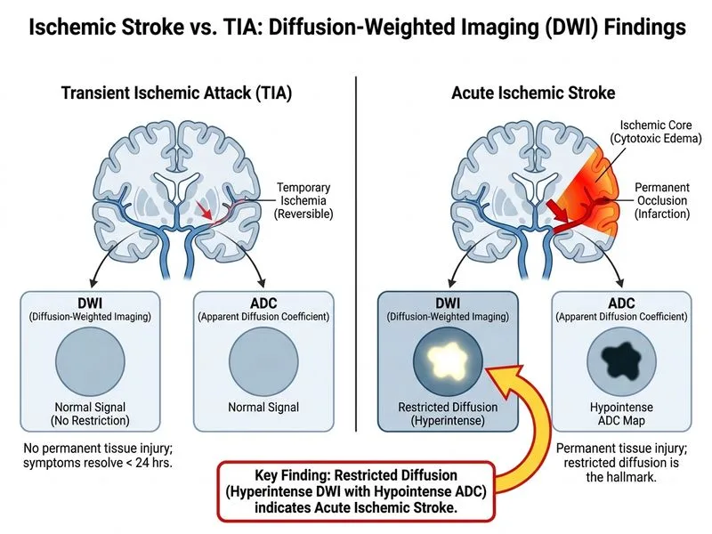 Ischemic Stroke — CT and MRI diagram