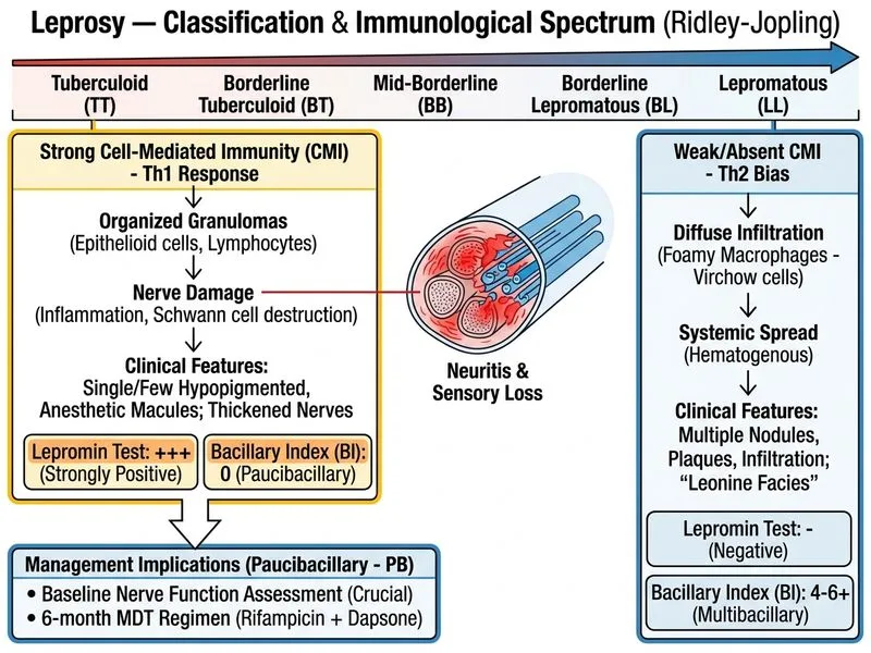 Leprosy — Classification diagram