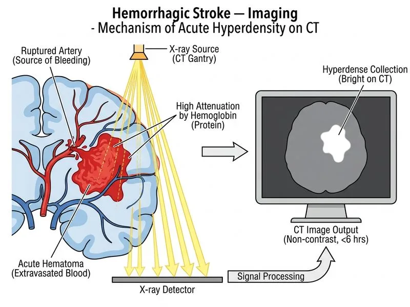 Hemorrhagic Stroke — Imaging diagram