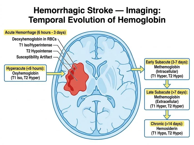 Hemorrhagic Stroke — Imaging diagram