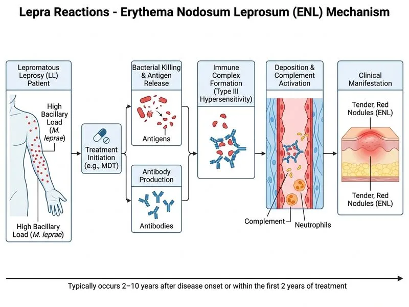 Lepra Reactions diagram