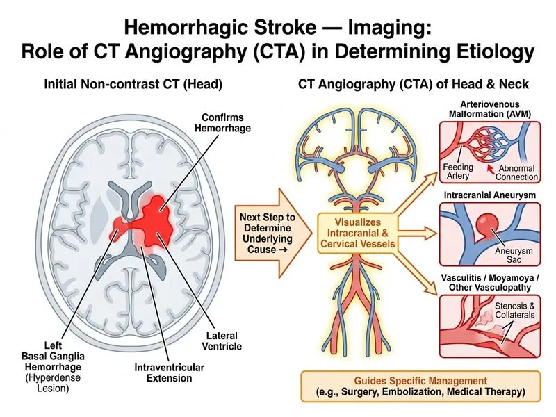 Hemorrhagic Stroke — Imaging diagram