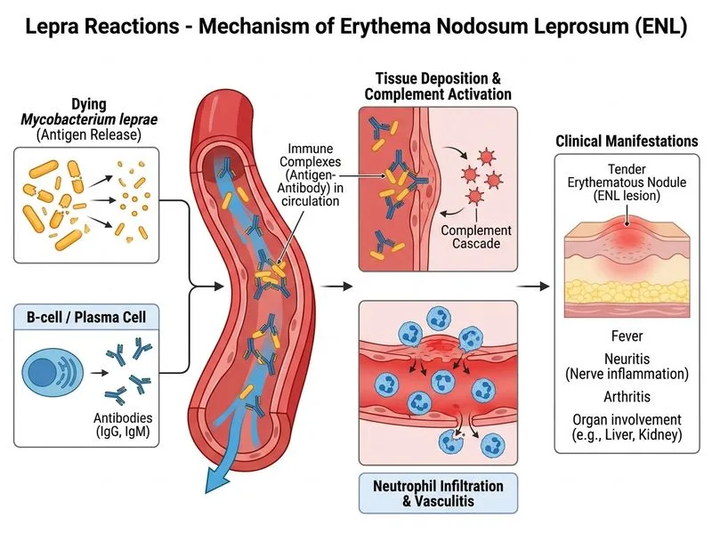 Lepra Reactions diagram