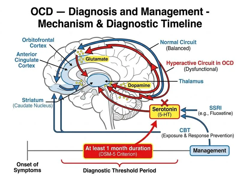 OCD — Diagnosis and Management diagram