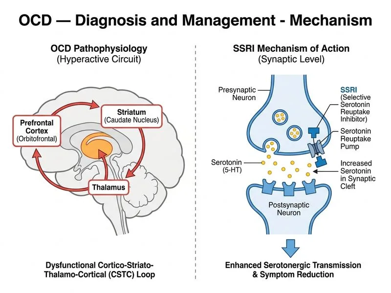 OCD — Diagnosis and Management diagram