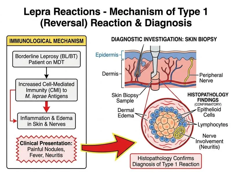 Lepra Reactions diagram