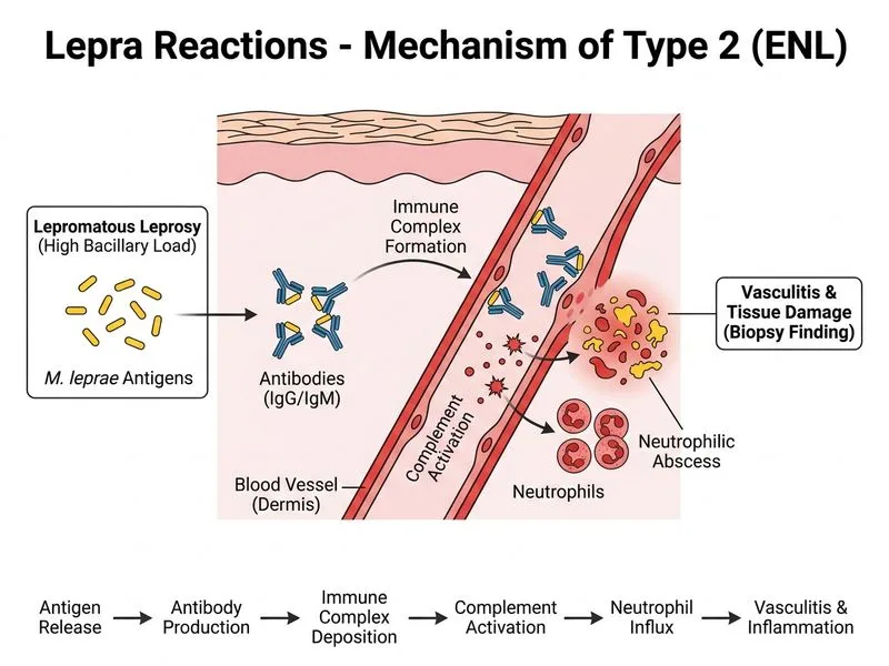 Lepra Reactions diagram