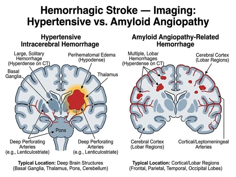 Hemorrhagic Stroke — Imaging diagram
