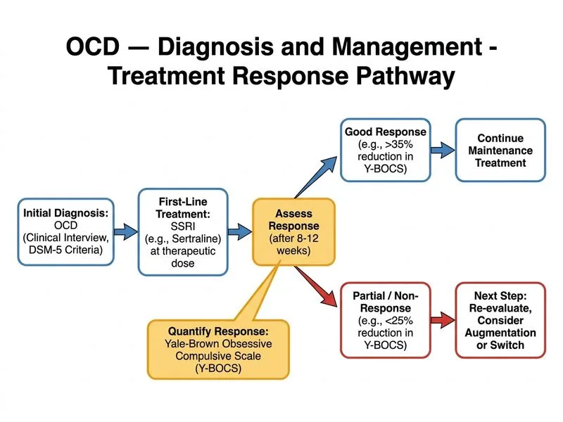 OCD — Diagnosis and Management diagram