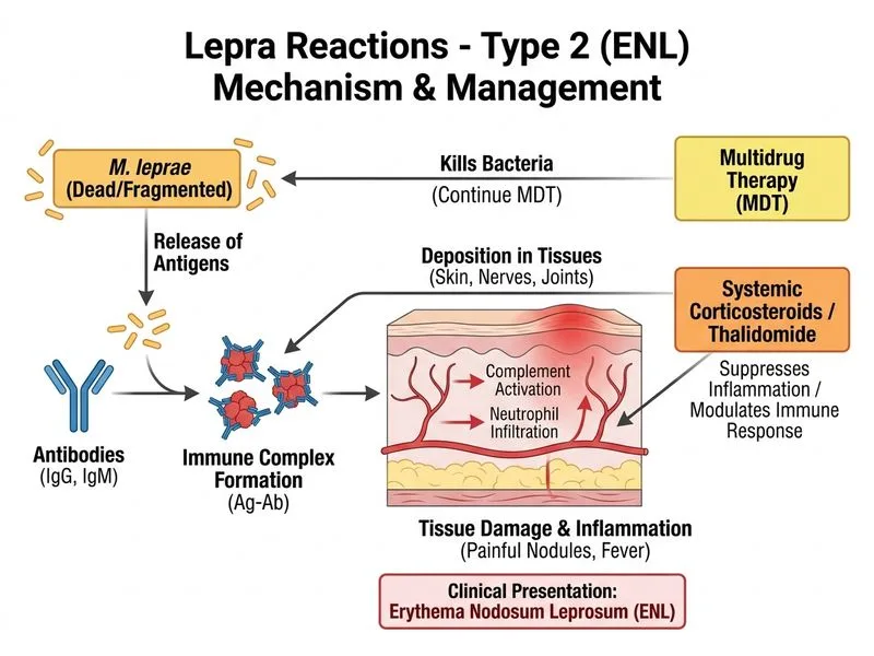 Lepra Reactions diagram