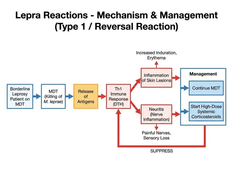 Lepra Reactions diagram
