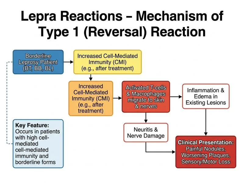 Lepra Reactions diagram