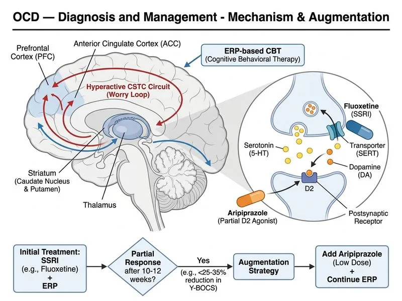 OCD — Diagnosis and Management diagram