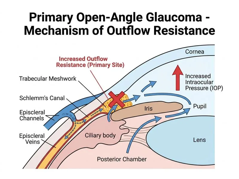 Primary Open-Angle Glaucoma diagram