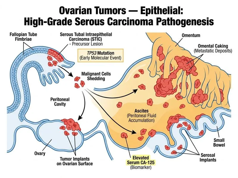 Ovarian Tumors — Epithelial diagram