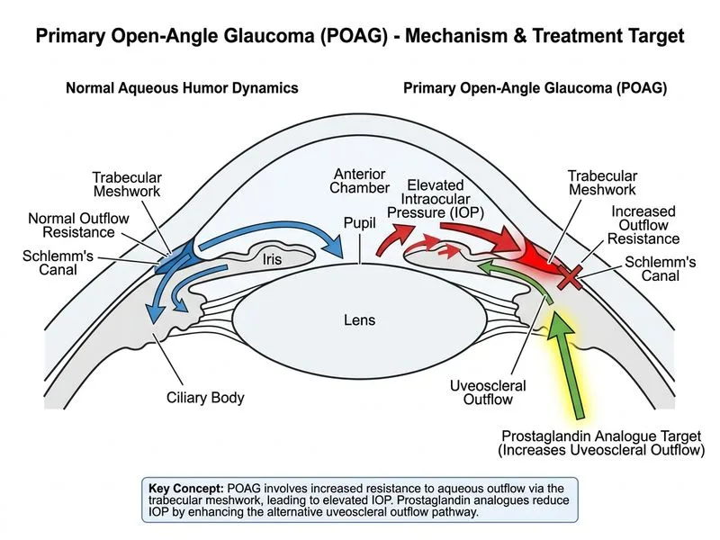 Primary Open-Angle Glaucoma diagram
