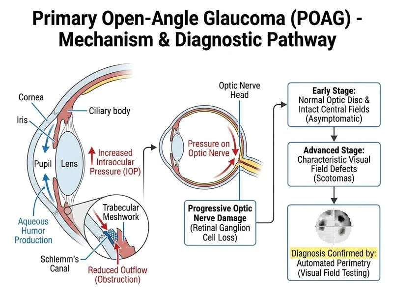 Primary Open-Angle Glaucoma diagram