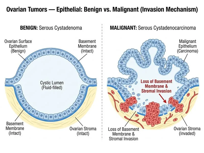 Ovarian Tumors — Epithelial diagram