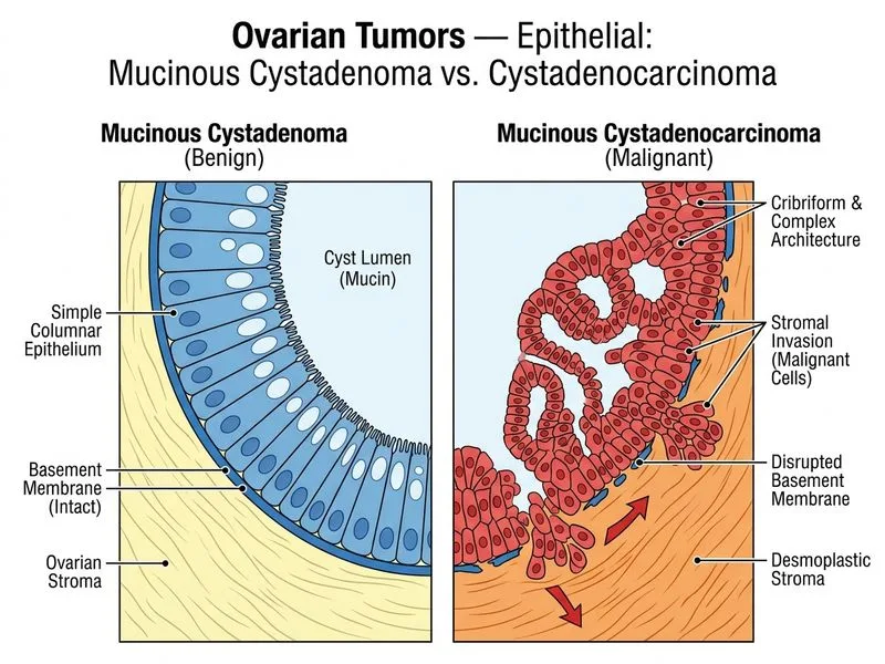 Ovarian Tumors — Epithelial diagram