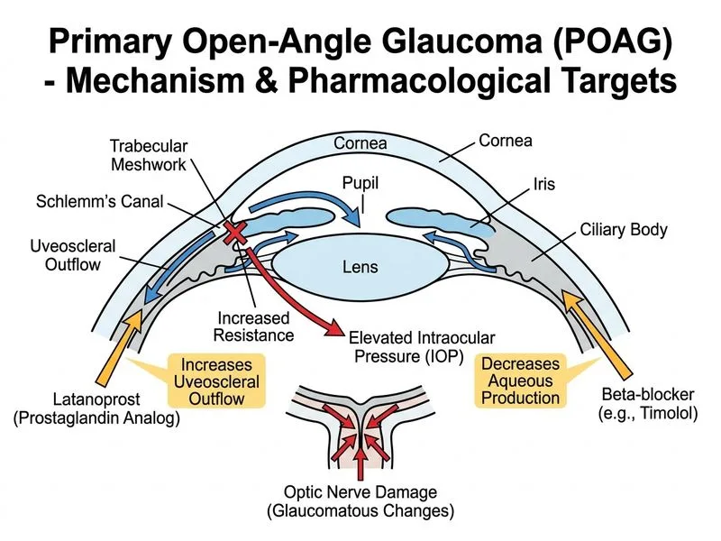 Primary Open-Angle Glaucoma diagram