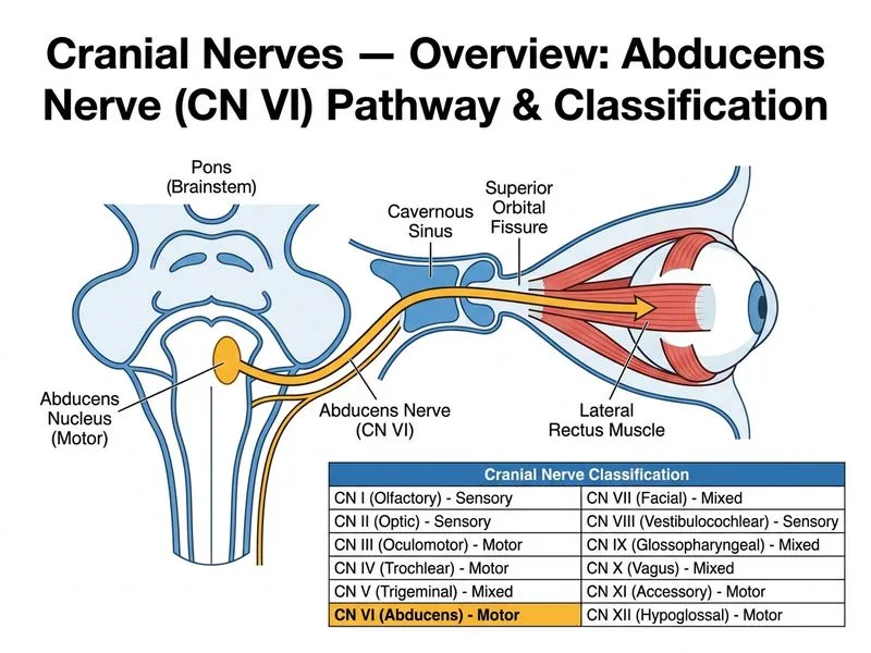 Cranial Nerves — Overview diagram