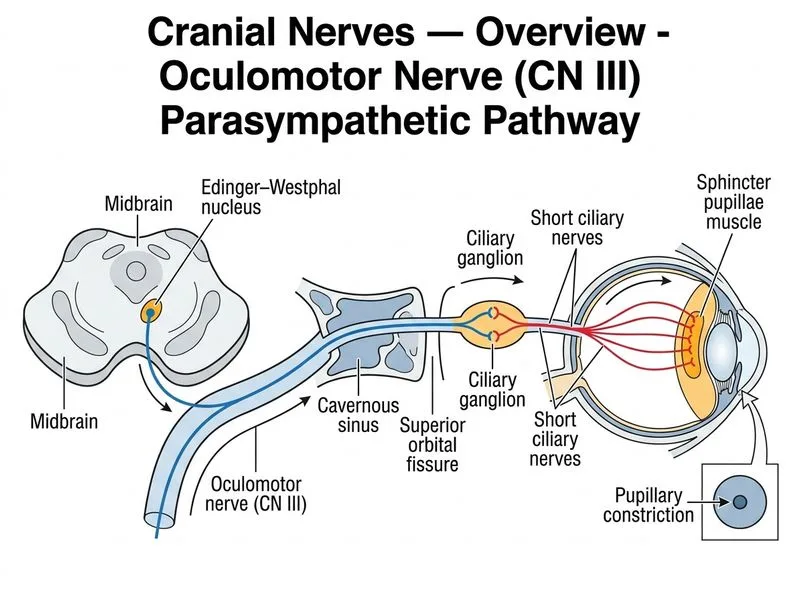 Cranial Nerves — Overview diagram