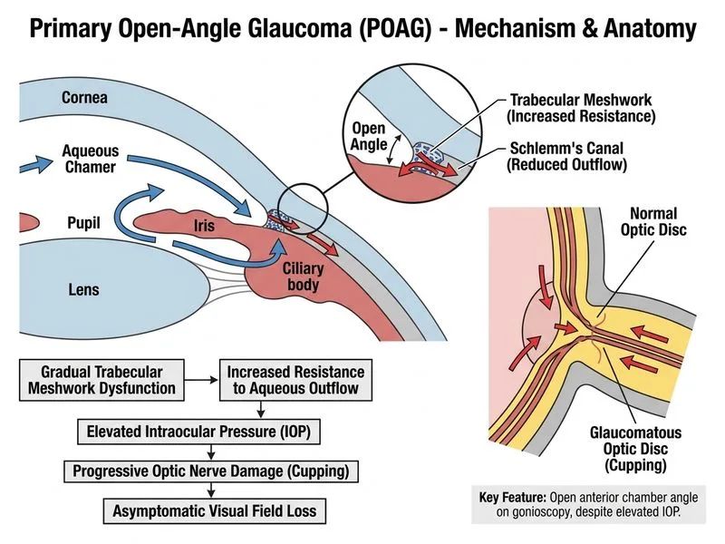 Primary Open-Angle Glaucoma diagram