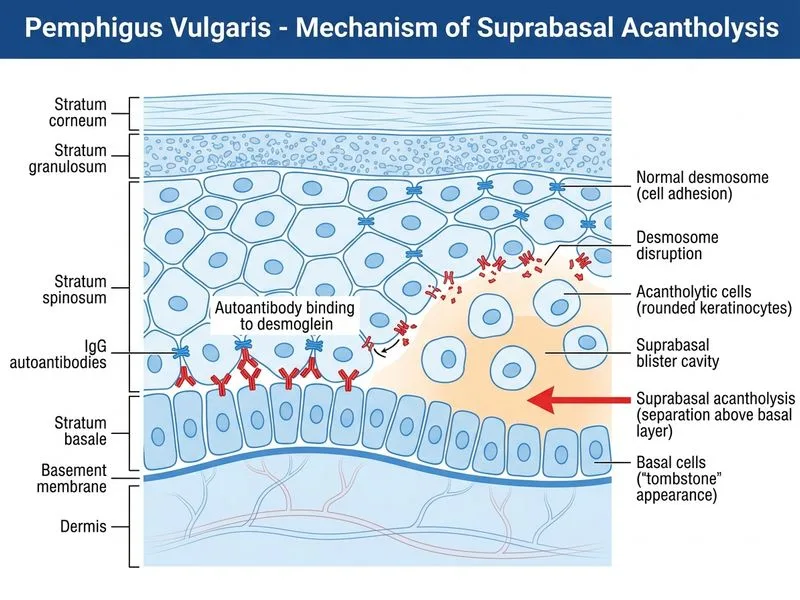 Pemphigus Vulgaris diagram