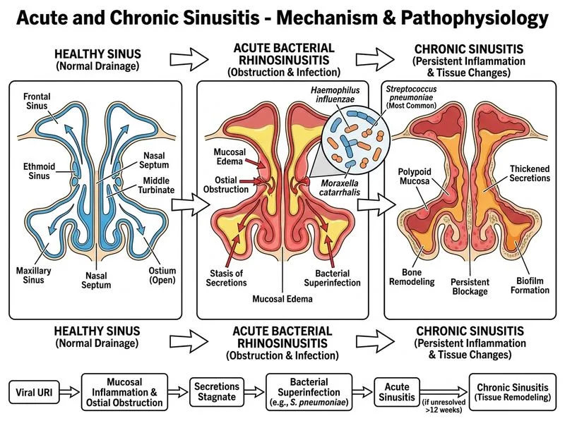 Acute and Chronic Sinusitis diagram
