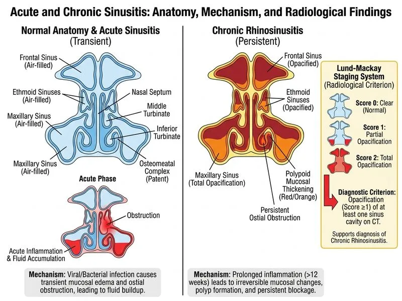Acute and Chronic Sinusitis diagram