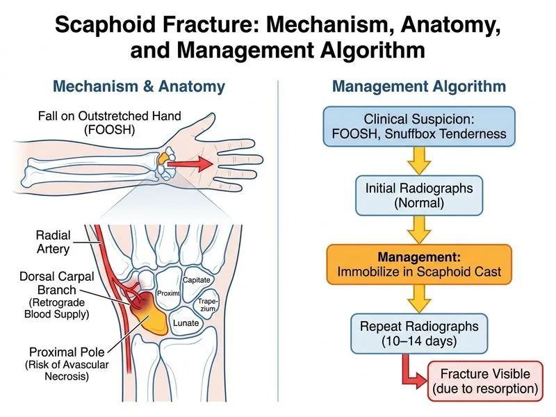 Scaphoid Fracture diagram