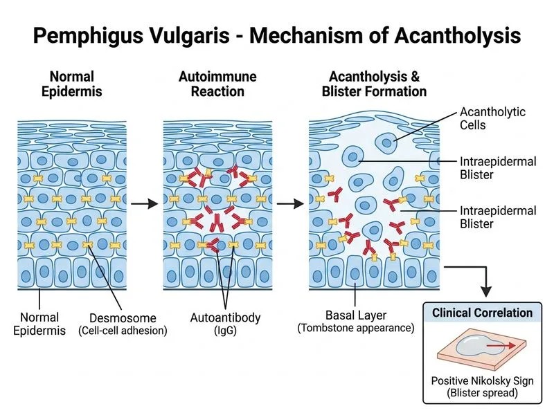 Pemphigus Vulgaris diagram