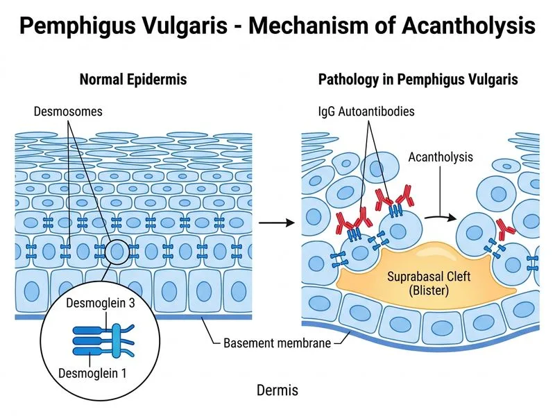 Pemphigus Vulgaris diagram
