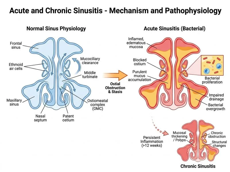 Acute and Chronic Sinusitis diagram