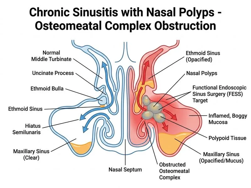 Acute and Chronic Sinusitis diagram